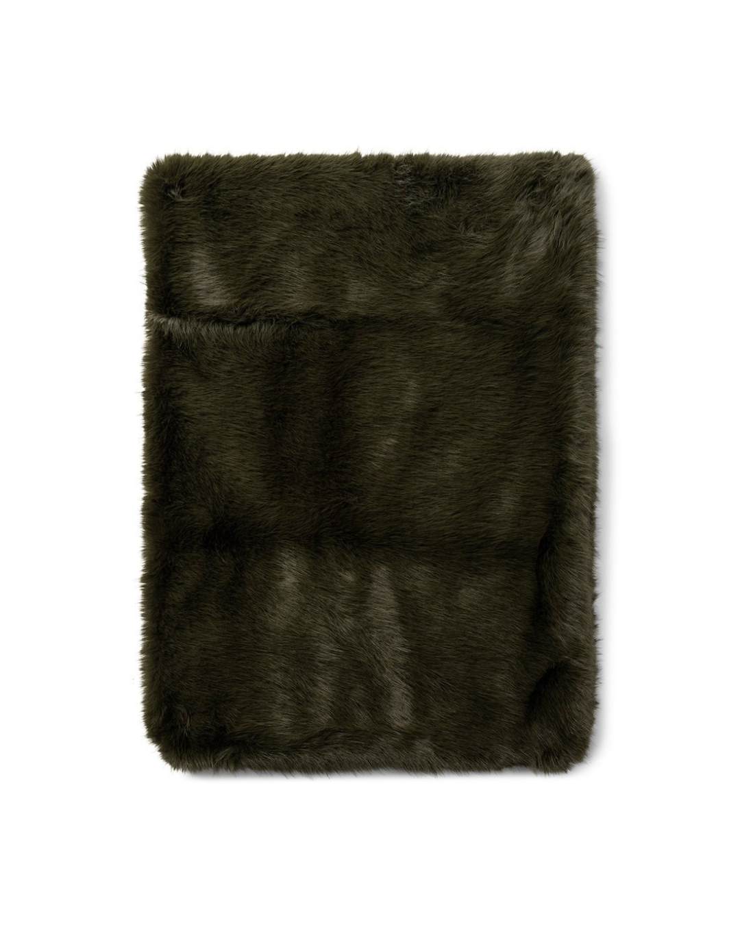 Decke Bromont Faux Fur Throw von Rivièra Maison in moosigem Grün