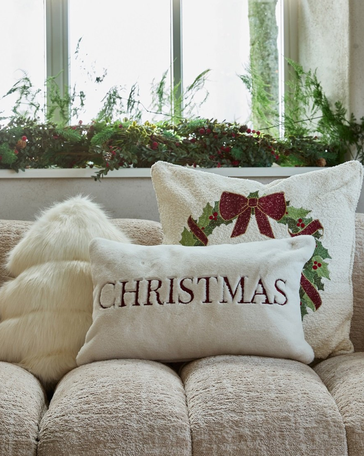 Kissenbezug "Christmas Wreath 50x50" von Rivièra Maison