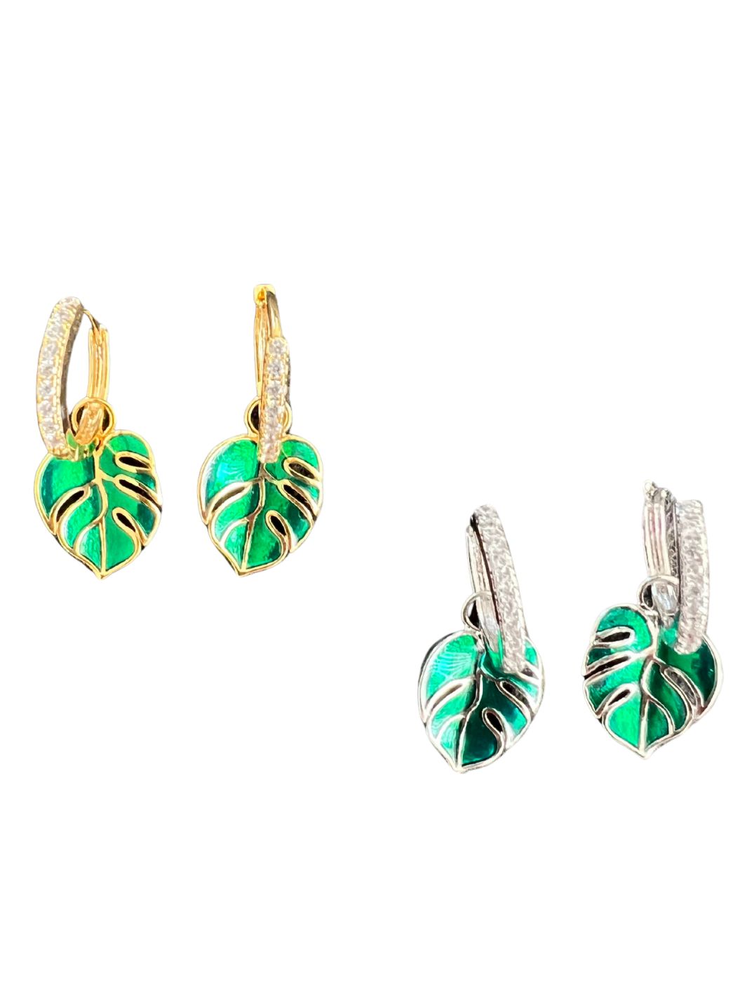 Creolen Monstera Blatt von Dottilove