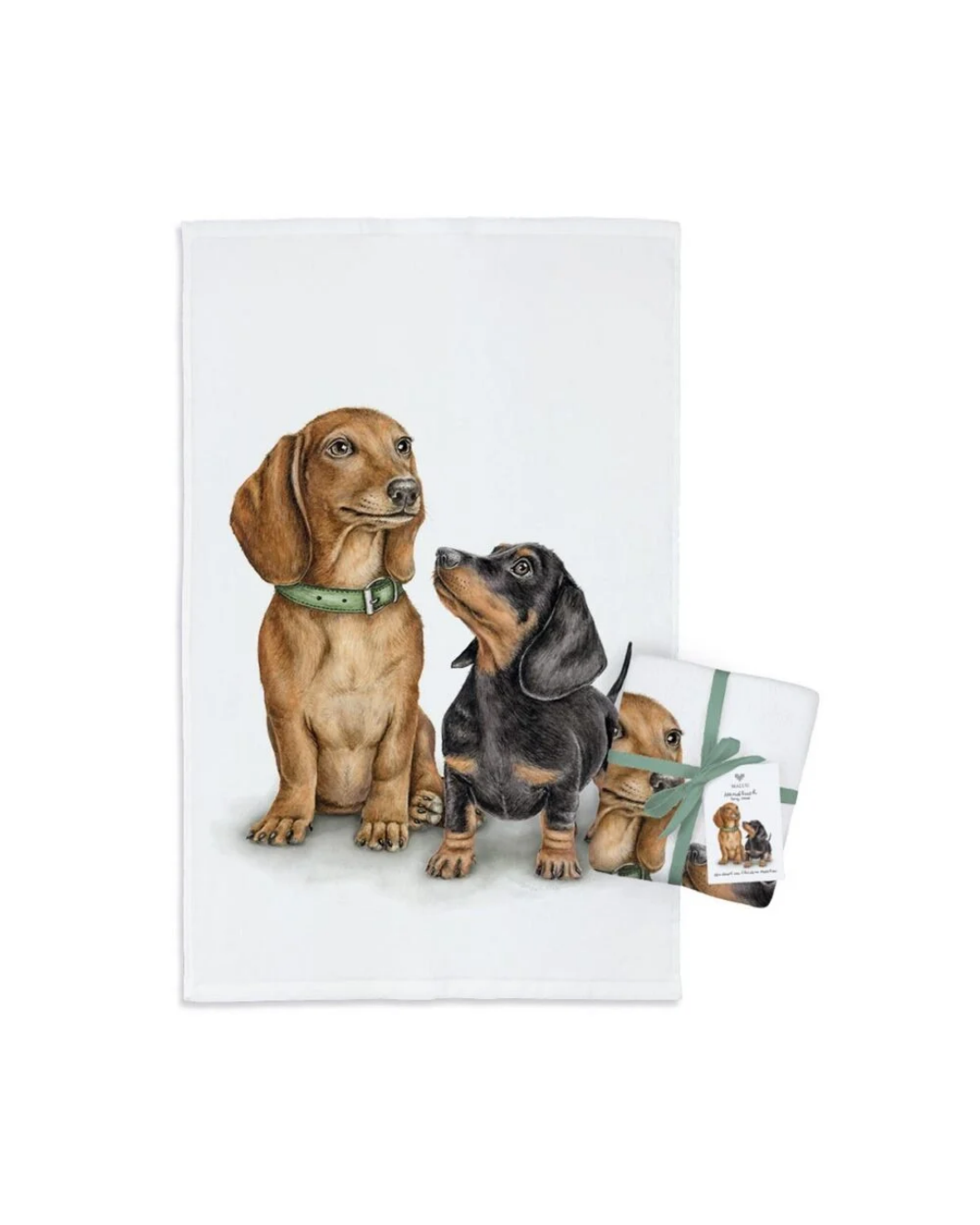 Dackel Frottee-Handtuch "Doxie Gang" von Maluu