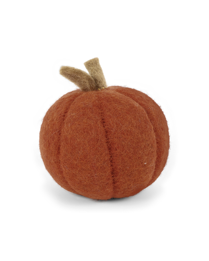 Orange-Roter Deko-Filzkürbis von Gry & Sif