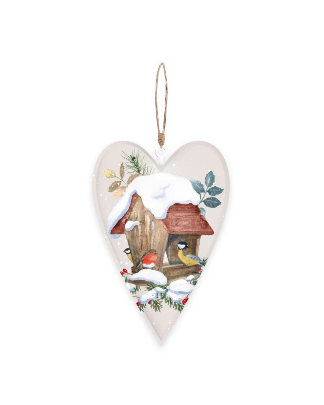 Dekoherz "Am VOgelhaus" vom Grätz Verlag. Mit liebevoller und detailreicher Vogelhaus Illustration von Daniela Drescher.