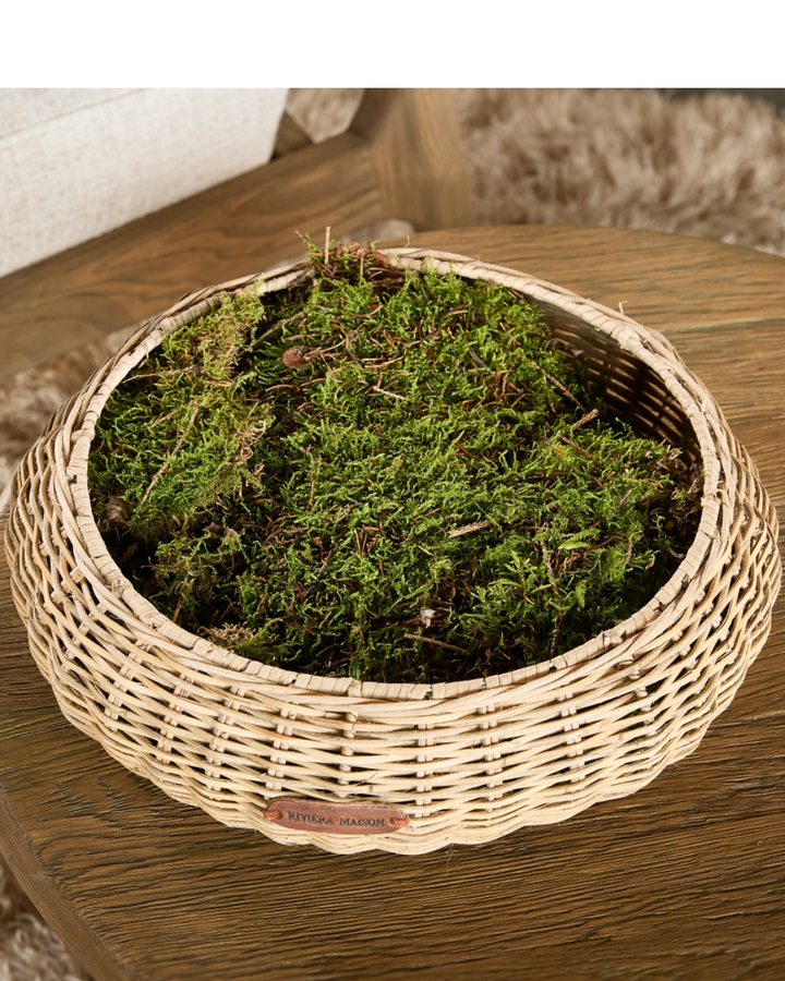 Rustic Rattan Tablett "Aurea Tray" von Rivièra Maison