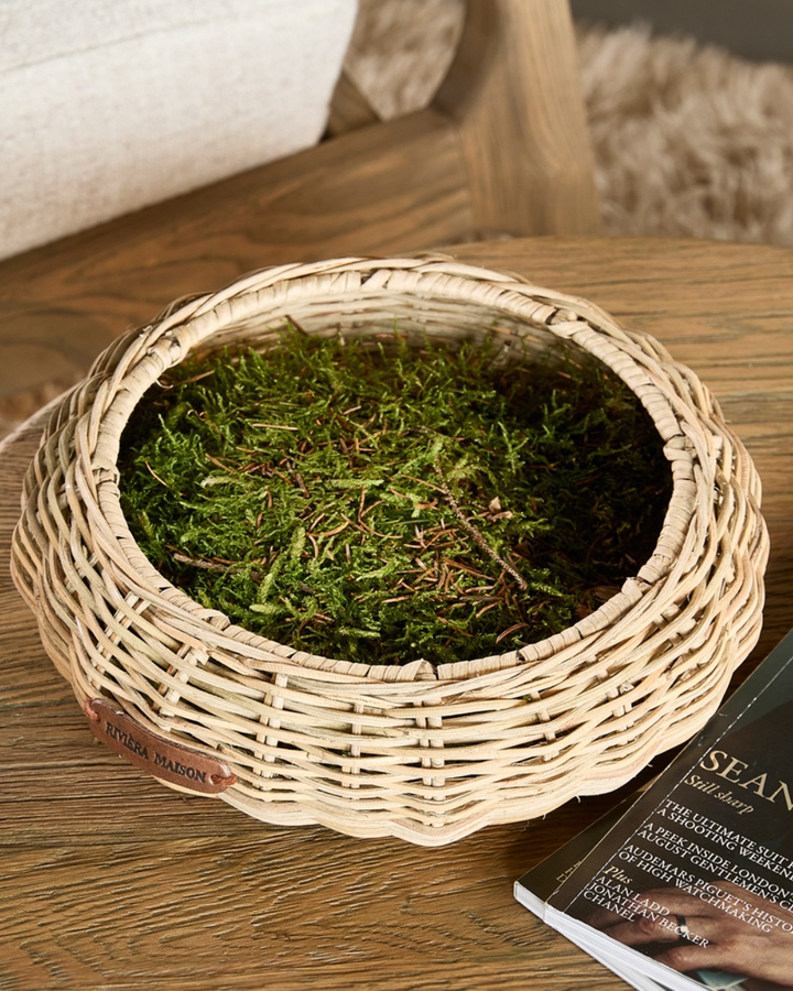 Rustic Rattan Tablett "Aurea Tray" von Rivièra Maison
