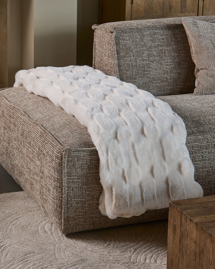 Decke "Romolo Faux Fur Throw" von Riviera Maison