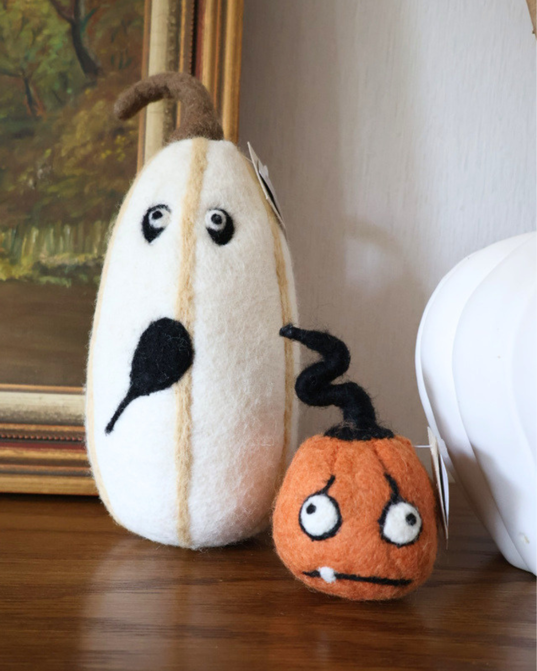 Halloween Filzkürbis "Ups" von Grace & Gloria