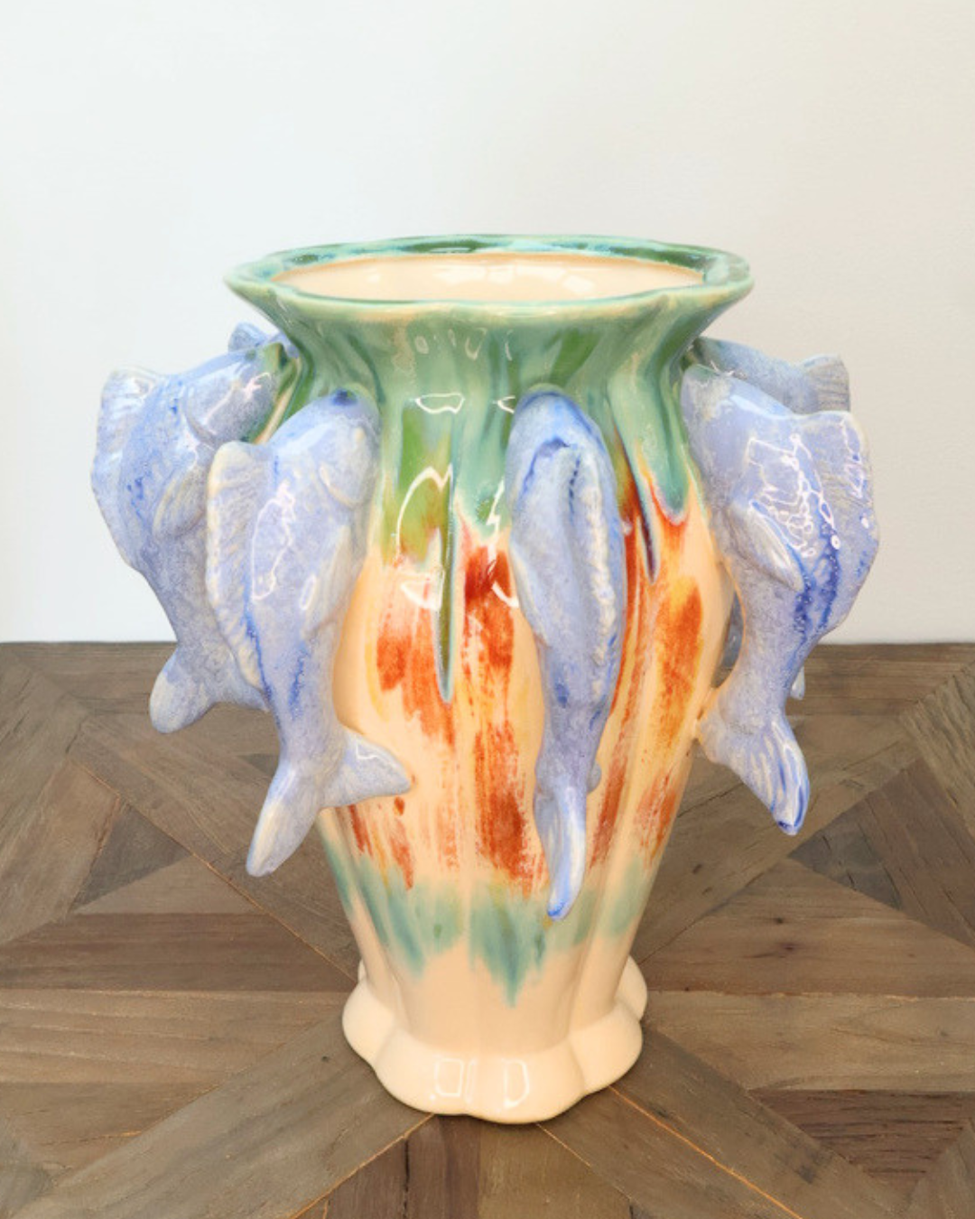 Blumenvase "Fische" von J. Kersten