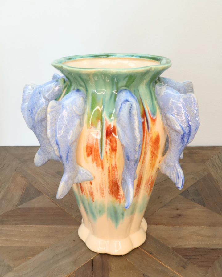 Blumenvase "Fische" von J. Kersten