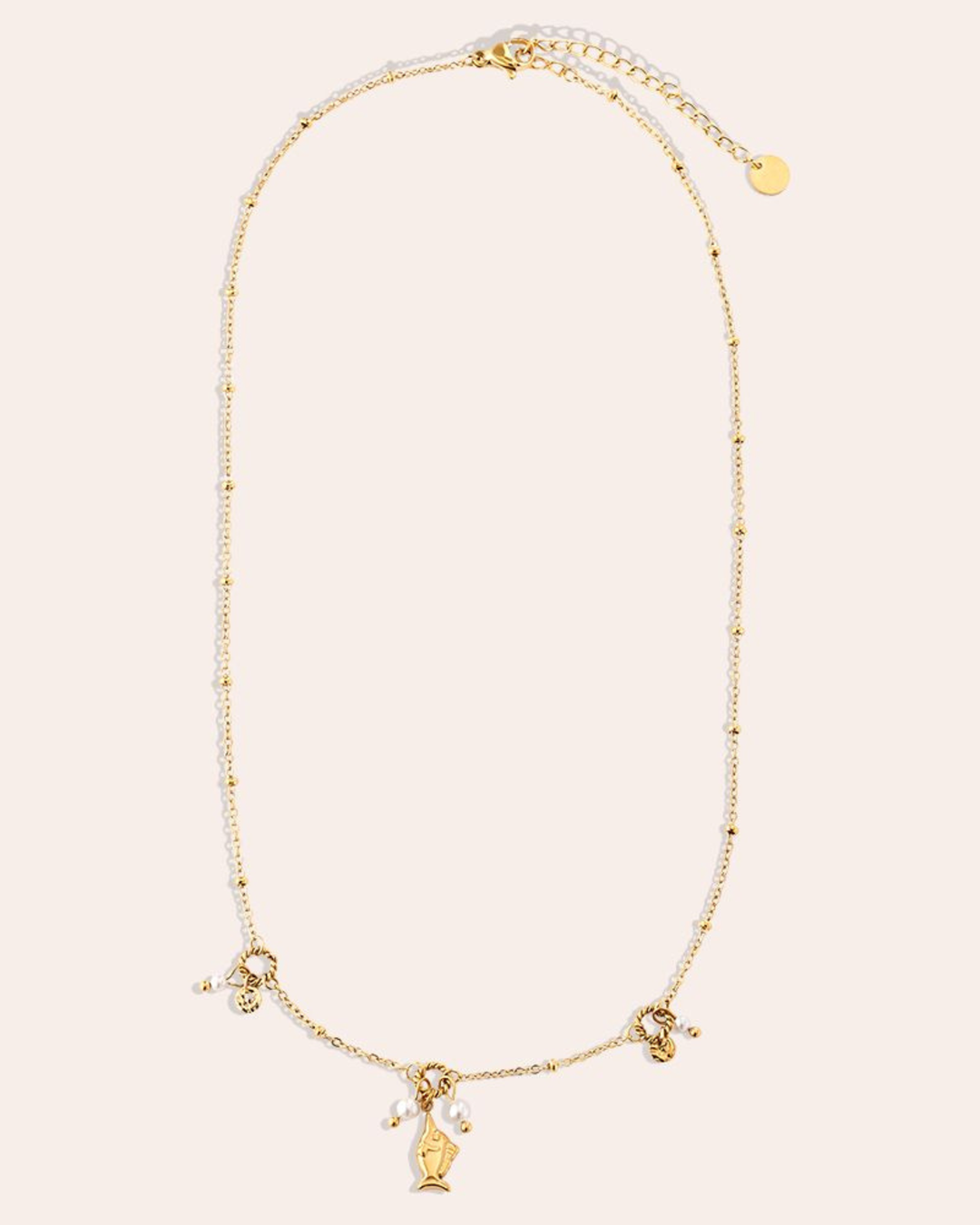 Kette mit Fisch & Perlen von Dottilove