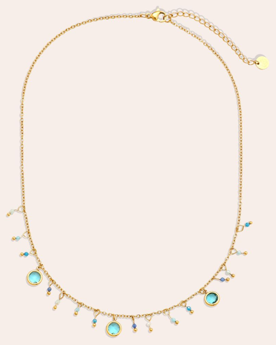 Kette mit blauen Glasperlen von Dottilove