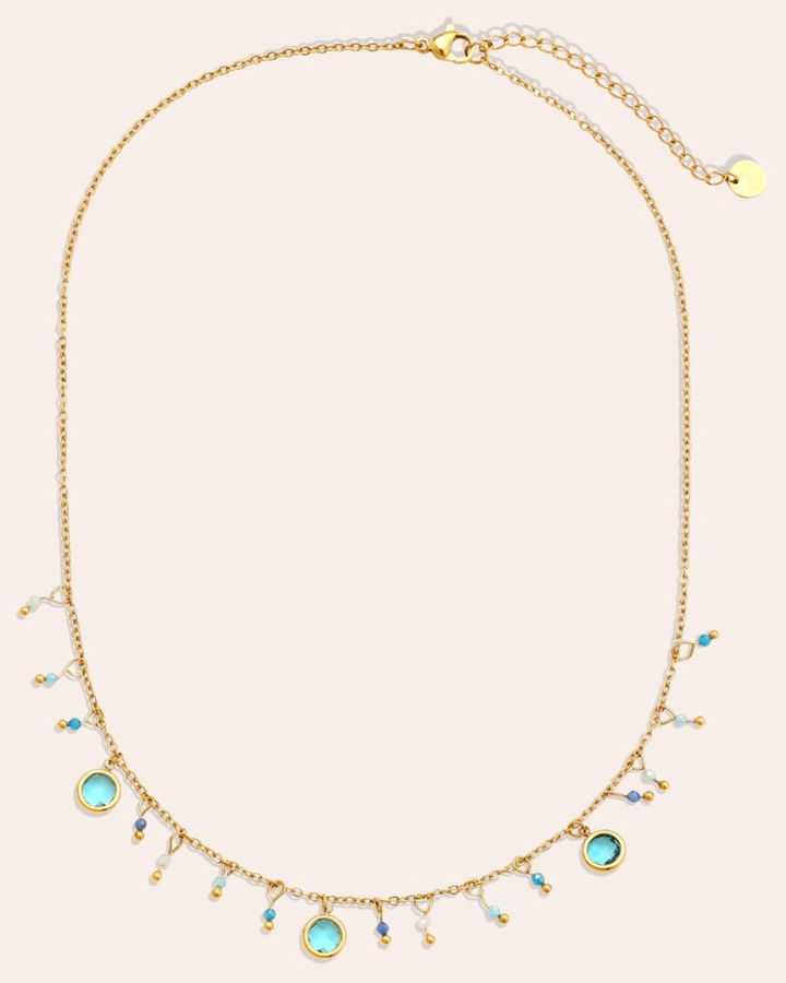 Kette mit blauen Glasperlen von Dottilove