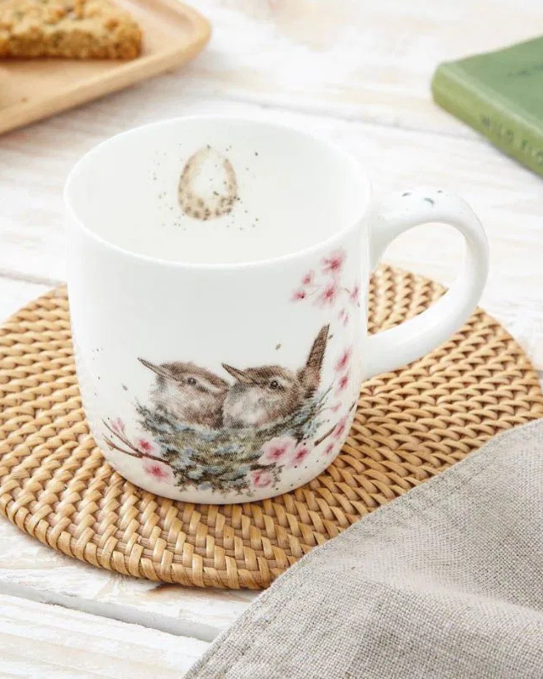 Vogel Tasse "Feather your Nest" von Wrendale Designs