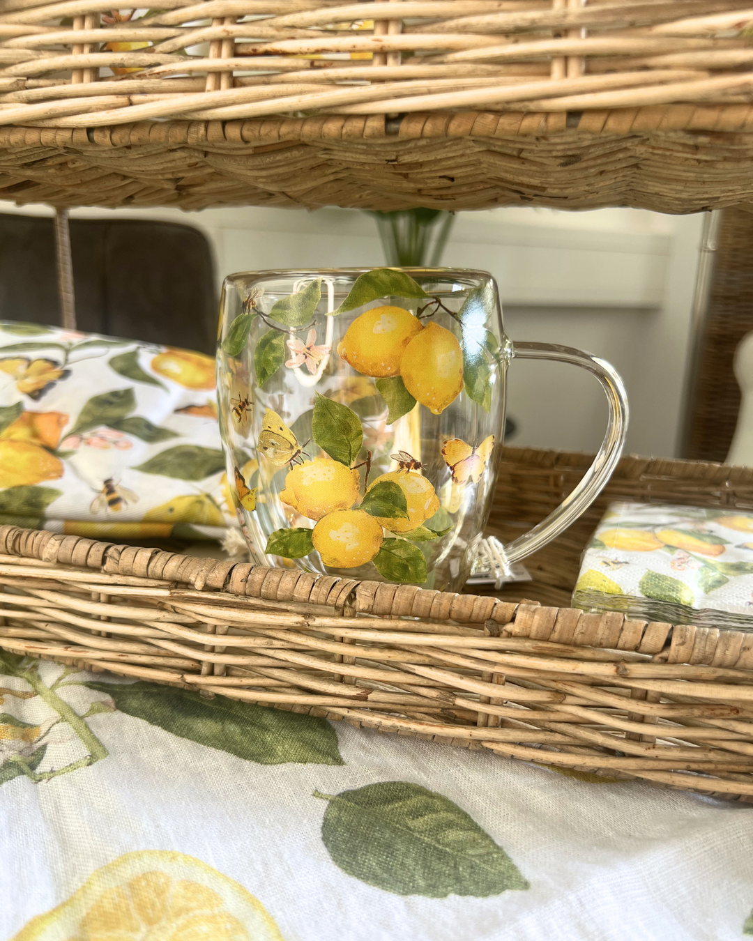 Doppelwandige Tasse "Fresh Lemons" von Ambiente
