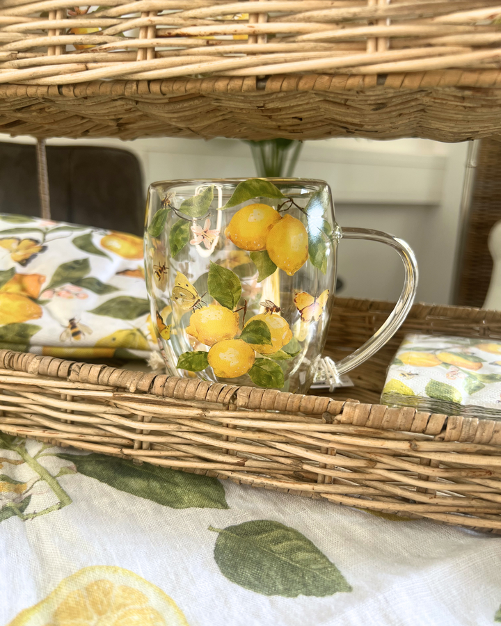 Doppelwandige Tasse "Fresh Lemons" von Ambiente