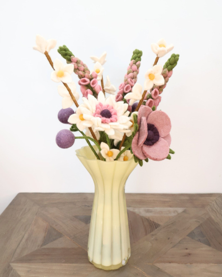 Blumenstrauß "Danke" aus Filz