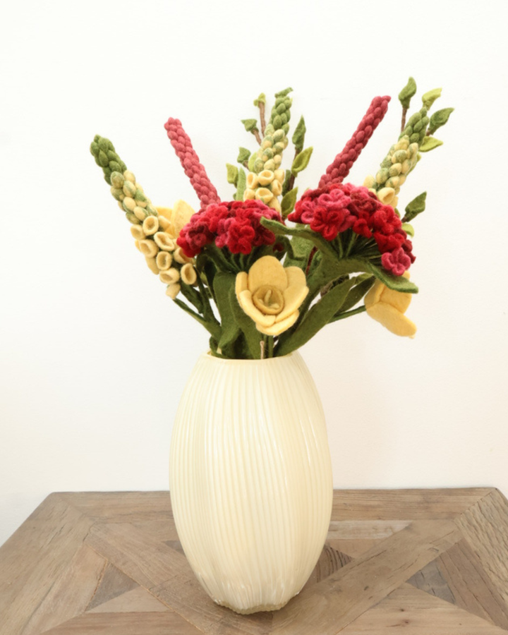 Blumenstrauß "Ich gönn mir was" aus Filz