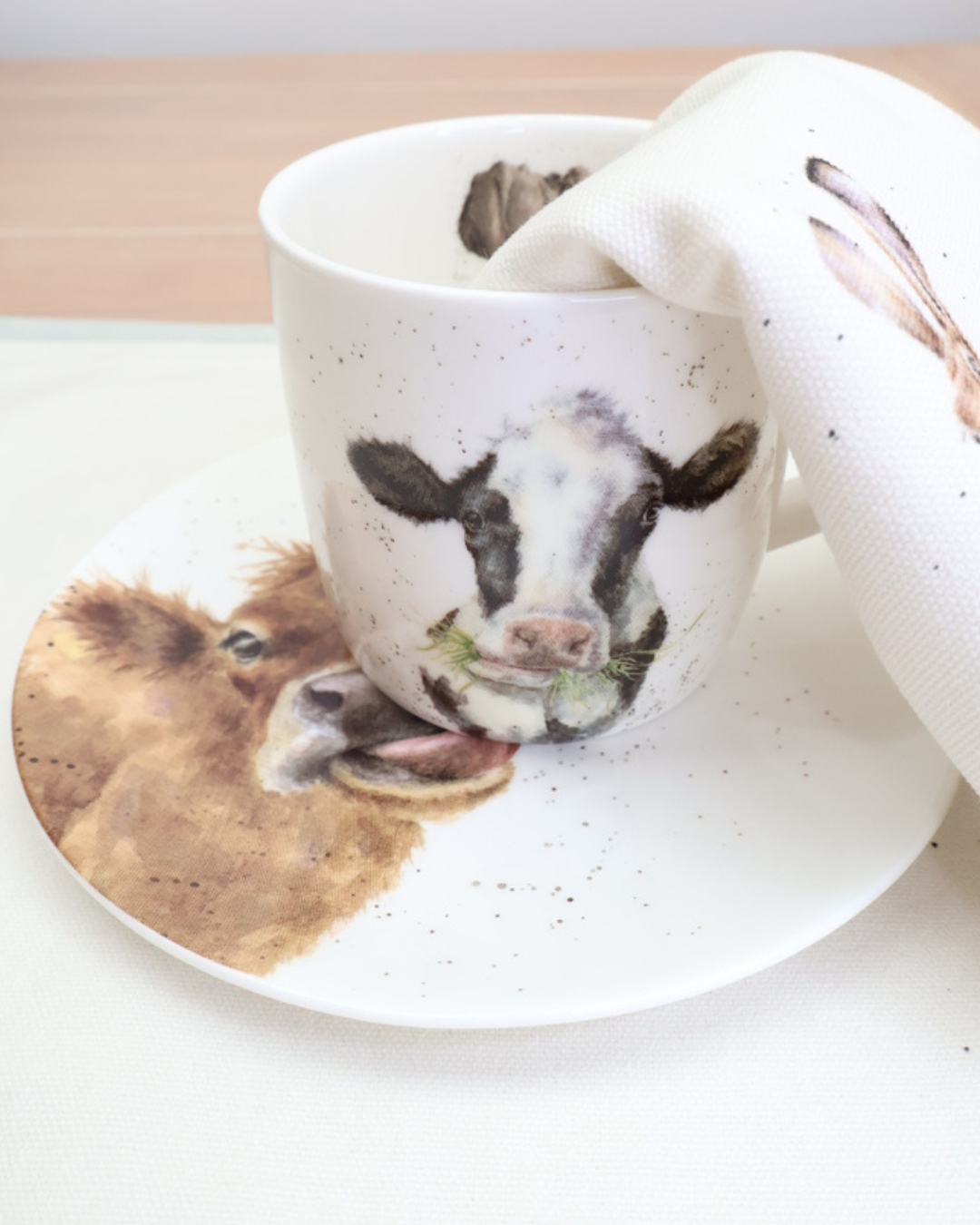 Kleiner Frühstücksteller Kuh "Mooo" von Wrendale Designs