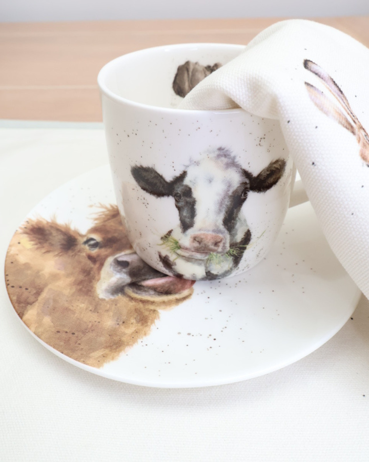 Kleiner Frühstücksteller Kuh "Mooo" von Wrendale Designs