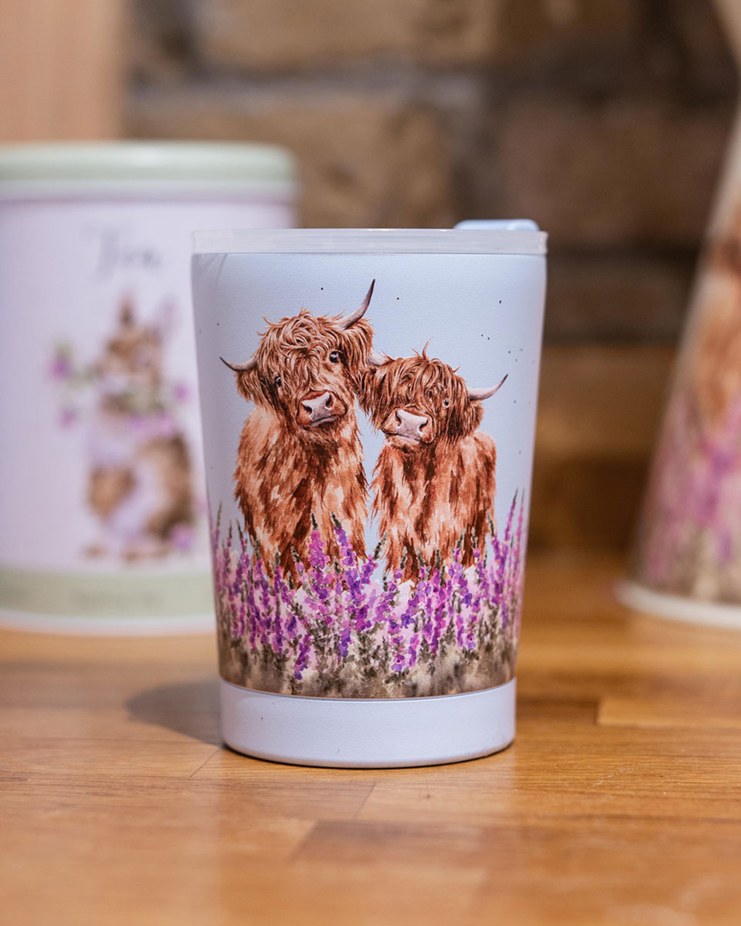 Hochlandkuh Thermobecher To Go "Highland Cow" von Wrendale Designs