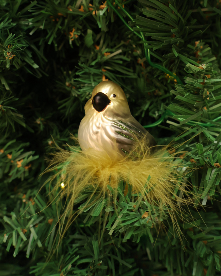 Vogel zum Klemmen "Grünfink" von Inge Glas