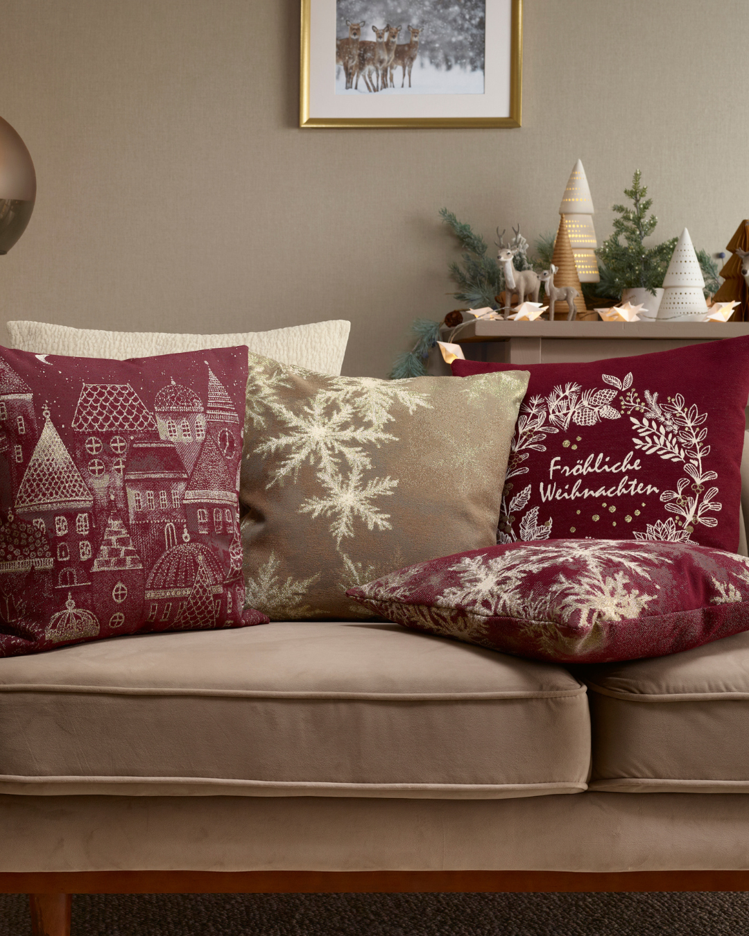 Buon Natale Kissenbezug 45 x 45 cm von Sander