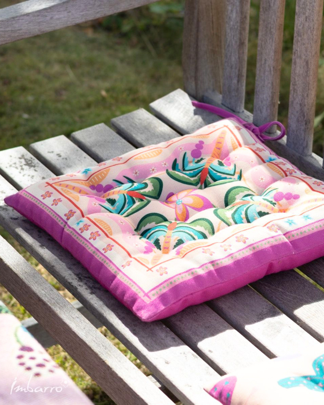 Outdoor Palmen Sitzkissen "Vista 40x40" von Imbarro