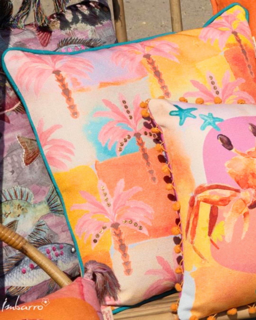 Outdoor Palmen Kissen "Palmera 50x50" von Imbarro