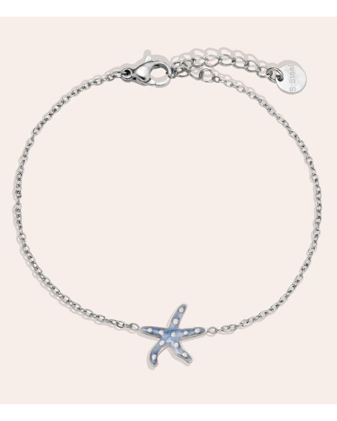 Armband mit blauen Emaille-Seesternen von Dottilove