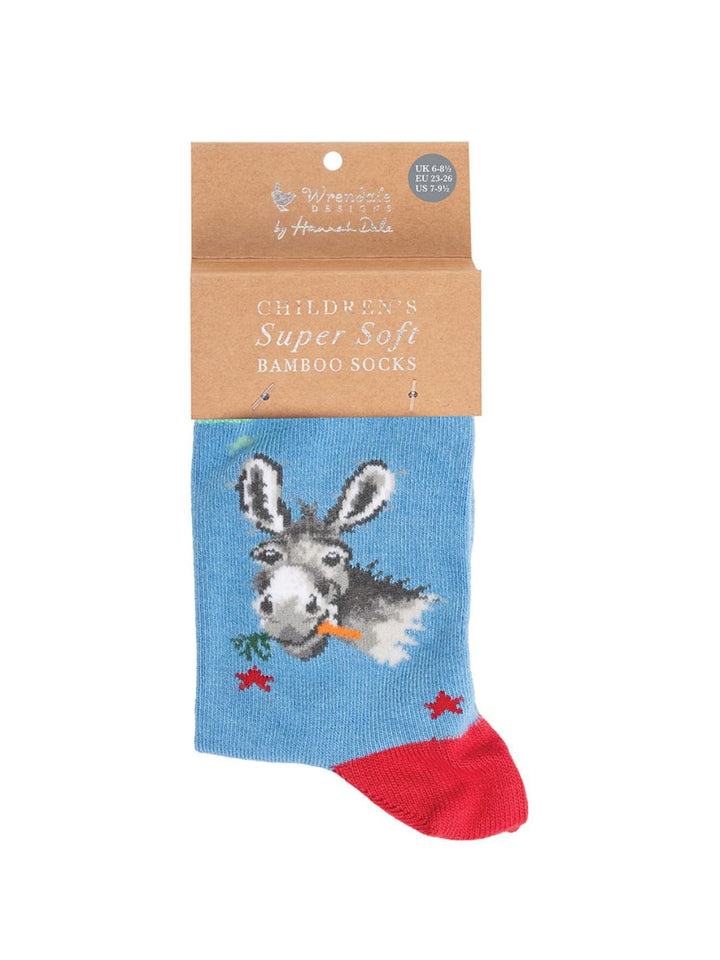 Esel Kindersocken von Wrendale Designs