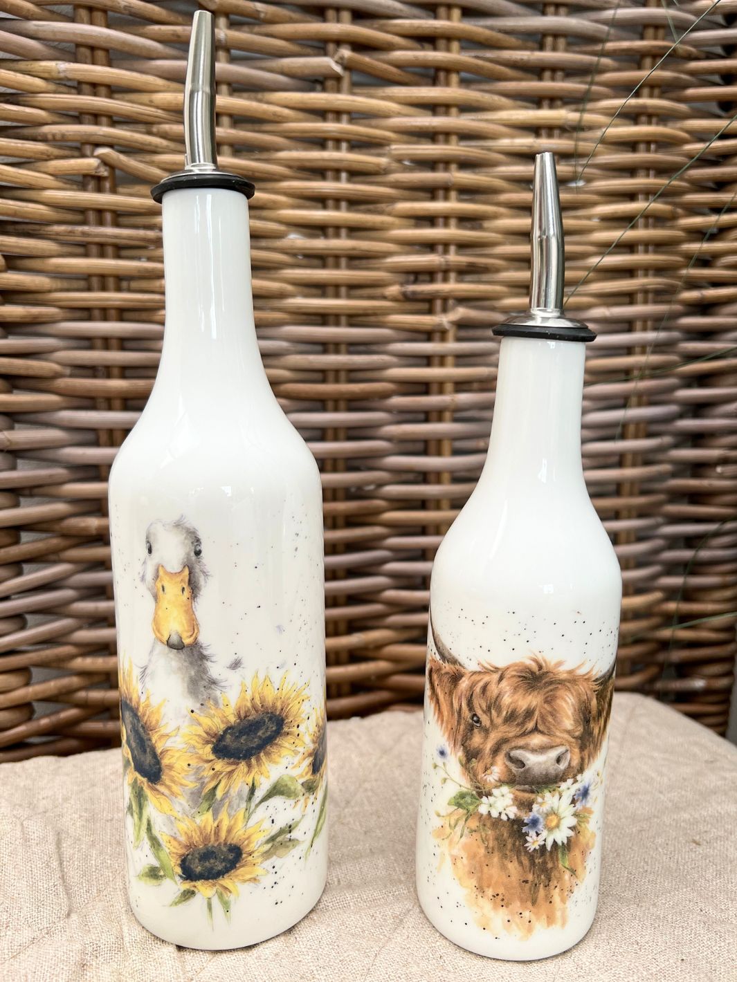 Essig und Öl Flaschen Set von Wrendale Designs
