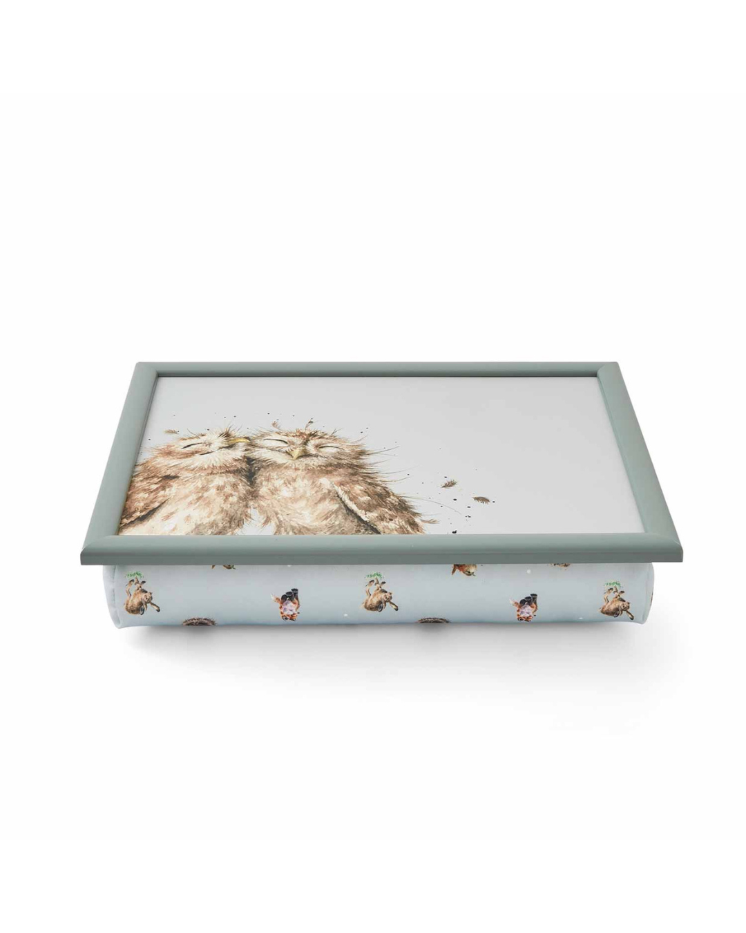 Eulen-Knietablett „Owl“ von Wrendale Designs mit zwei kuschelnden Eulen