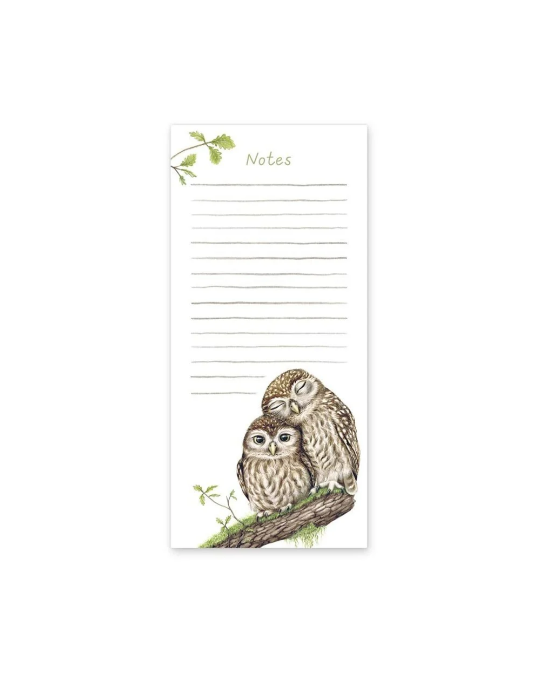 Eulen Notizblock "Snuggling Owls" von Maluu