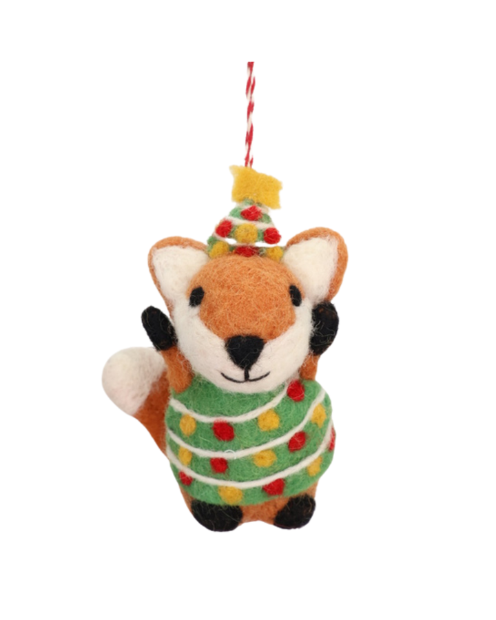 Weihnachts-Fuchs Filzanhänger "Tammo" von Grace & Gloria
