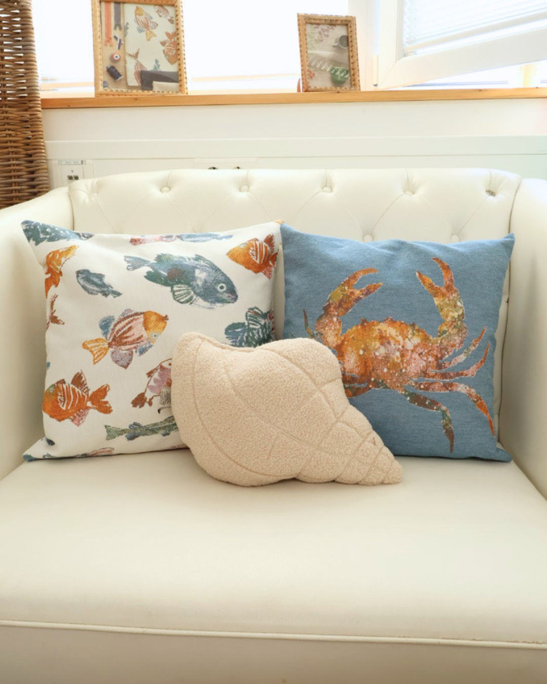 Muschel Kissen "Ocean Shell Box Pillow" von Riviera Maison