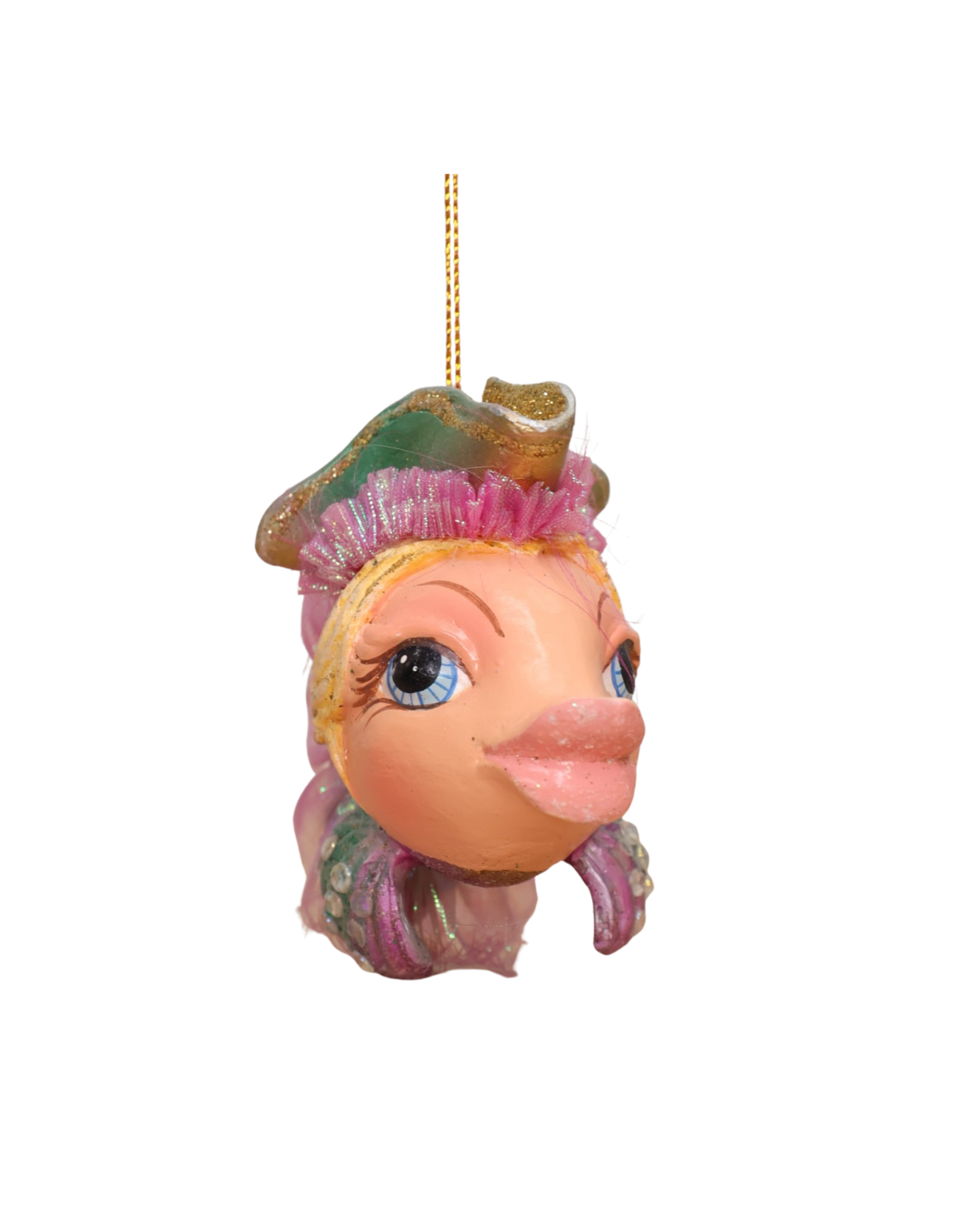 „Detailaufnahme Piratenschatz Fisch von Goodwill mit Hut“