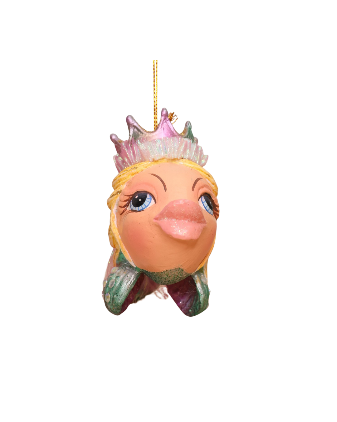 „Goodwill Weihnachtsanhänger Piratenschatz Fisch – Nahaufnahme Gesicht“