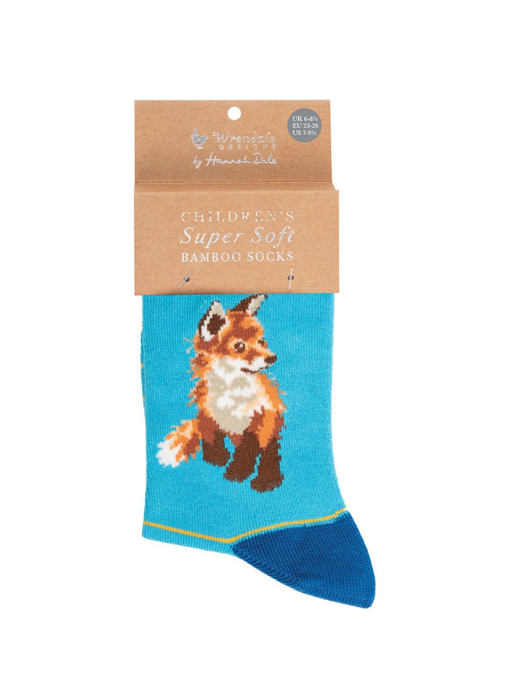 Fuchs Kindersocken von Wrendale Designs