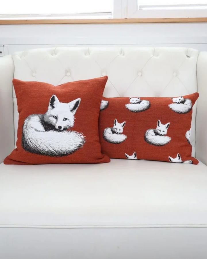 Fuchs 2er-Set Kissenbezüge "Fox" in Burnt Sienna von Sander Table + Home