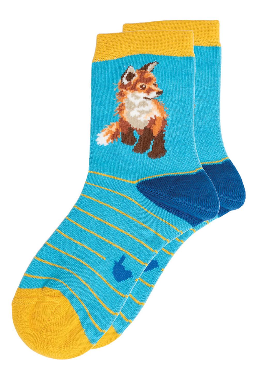 Bunte Fuchs Socken für Kinder von Wrendale Designs