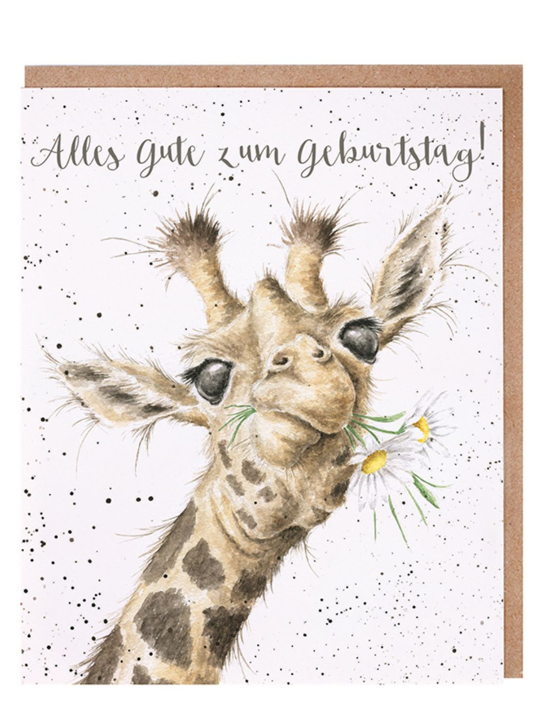 Geburtstagskarte Giraffe von Wrendale Designs