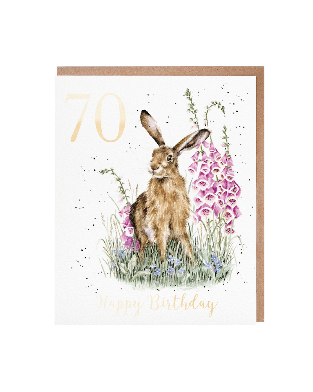 Geburtstagskarte "70 The Wild Garden" von Wrendale Designs