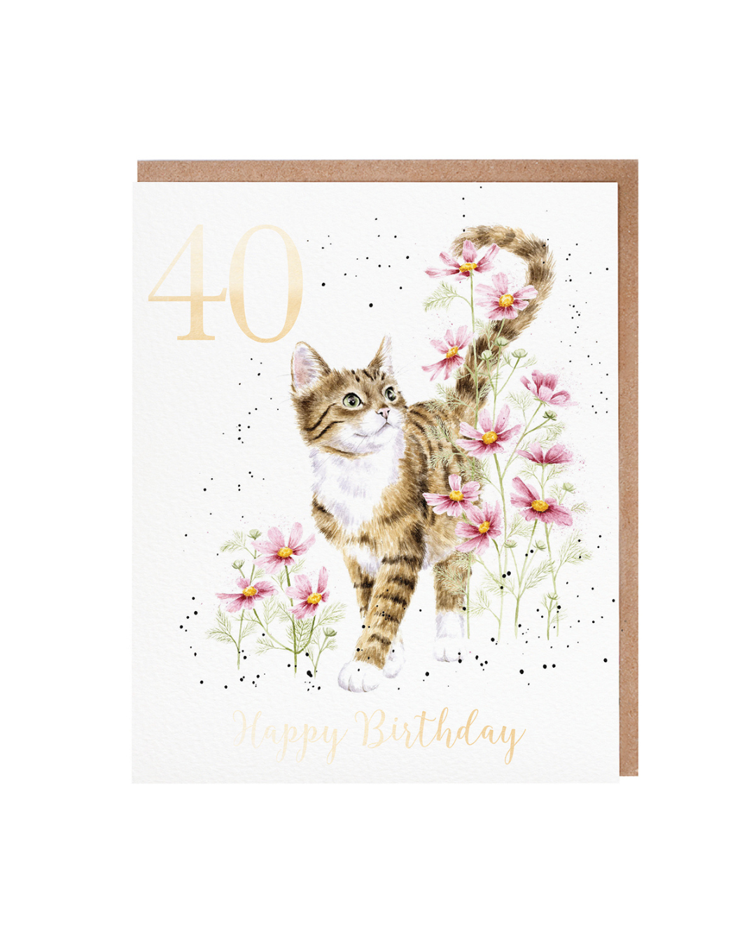 Geburtstagskarte "40 Harmony" von Wrendale Designs