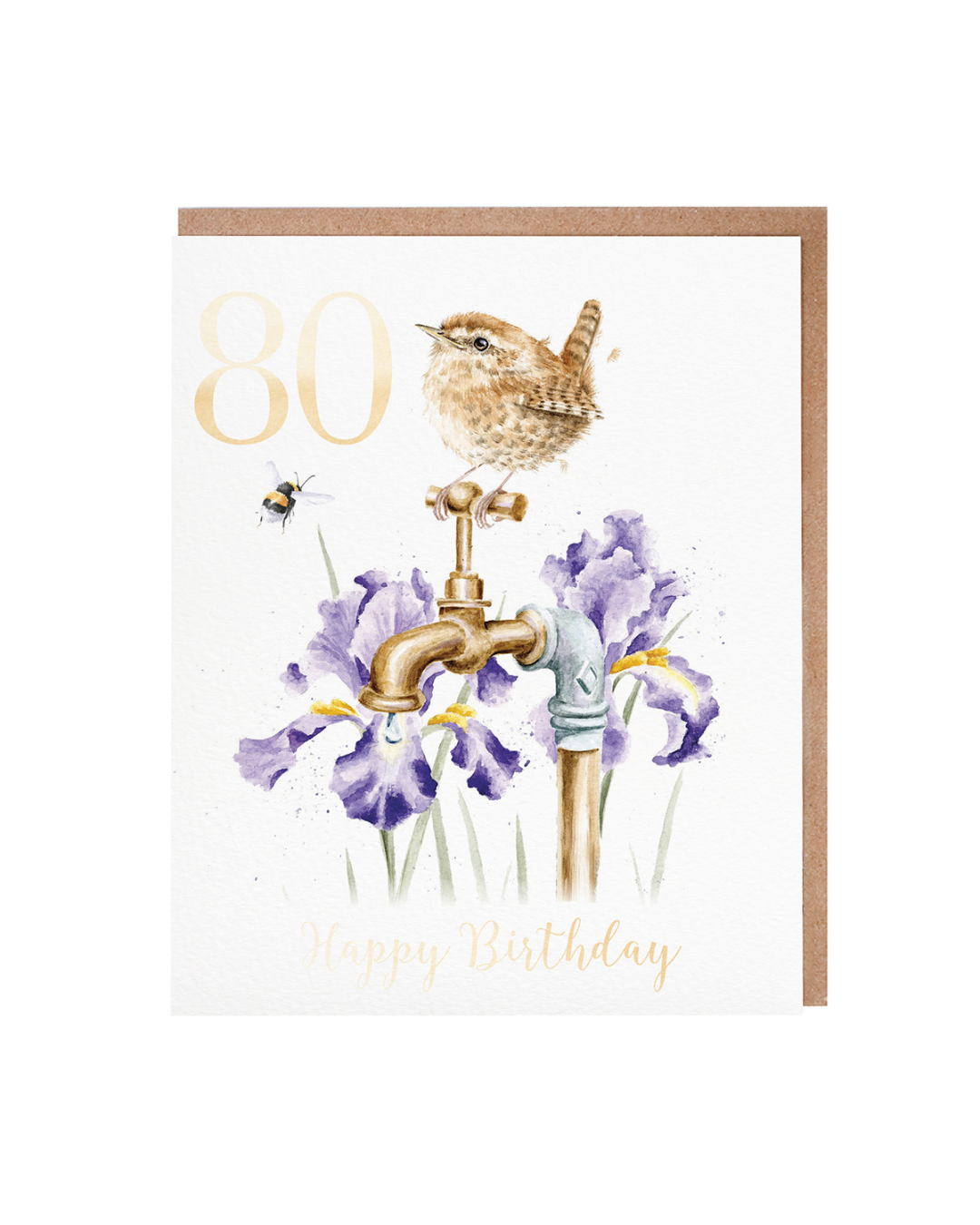 Geburtstagskarte "80 The Gardener's Song" von Wrendale Designs