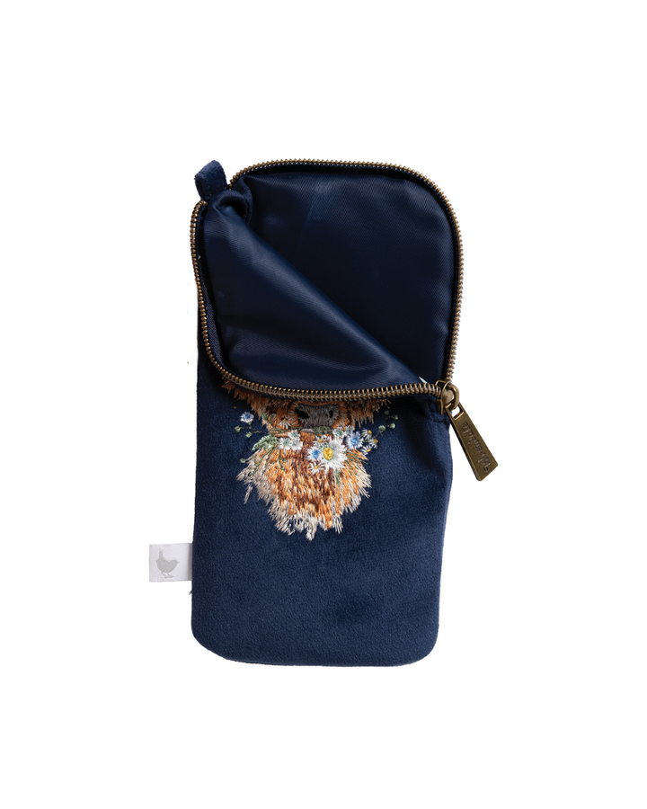 Hochlandkuh Brillenetui "Daisy Coo" von Wrendale Designs