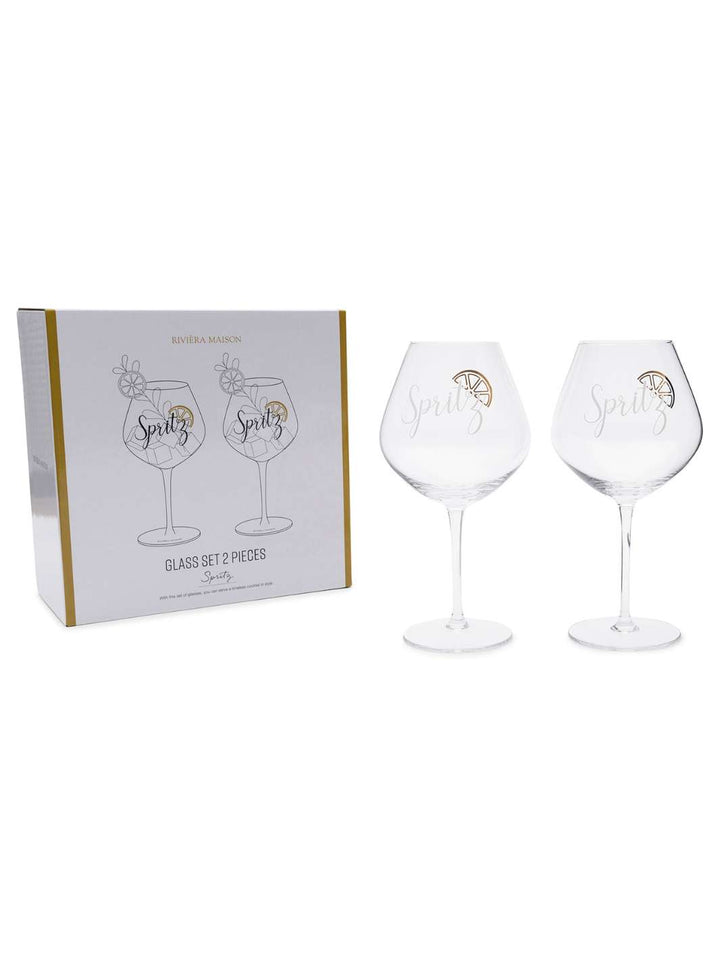 Geschenk-Set mit zwei Spritz Gläsern von Rivièra Maison