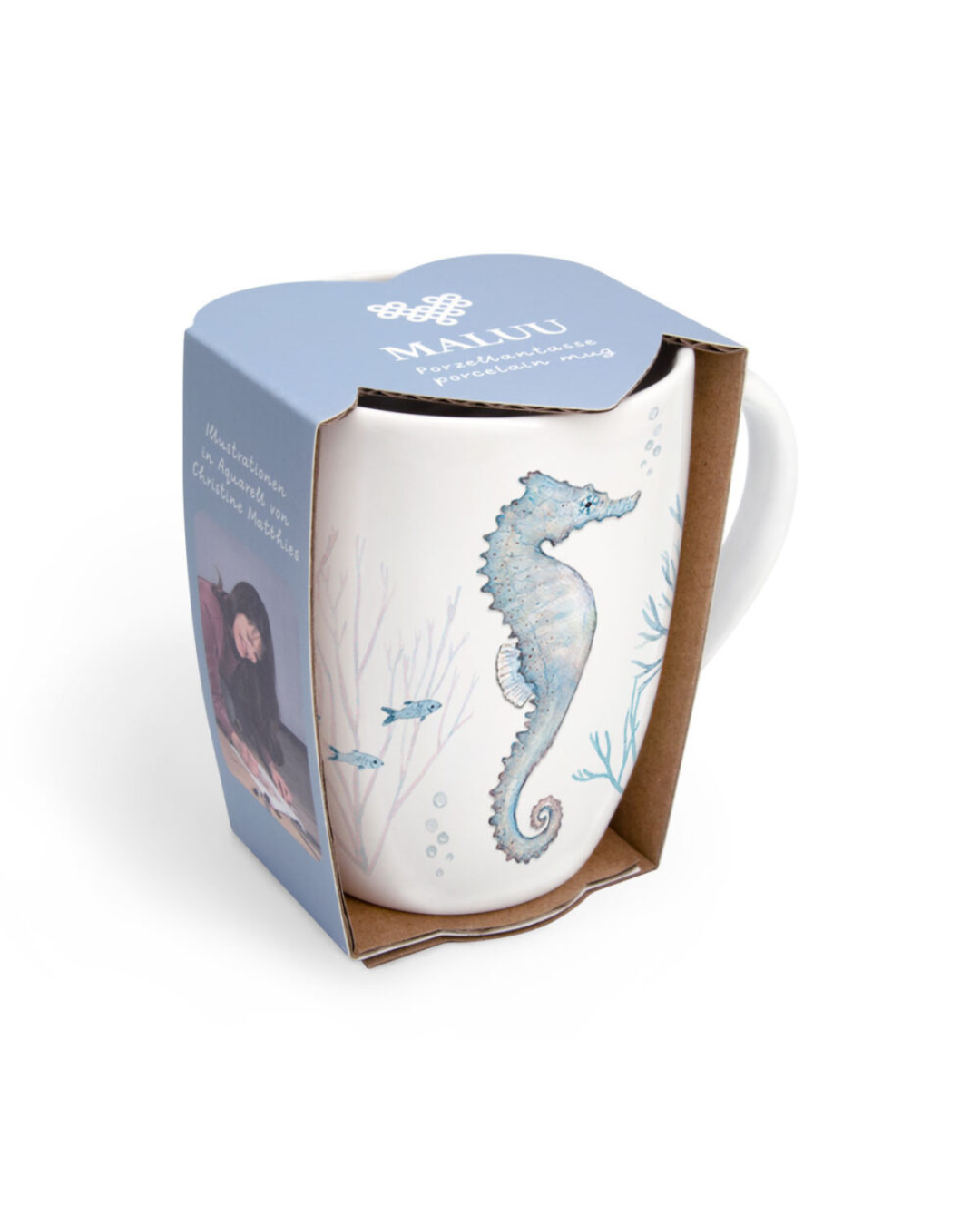 Seepferdchen Tasse "Seahorse & Coral" von Maluu