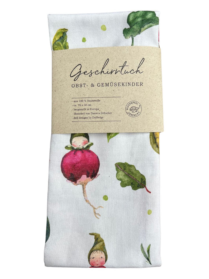 Geschirrtuch Obst und Gemüsekinder vom Grätz Verlag