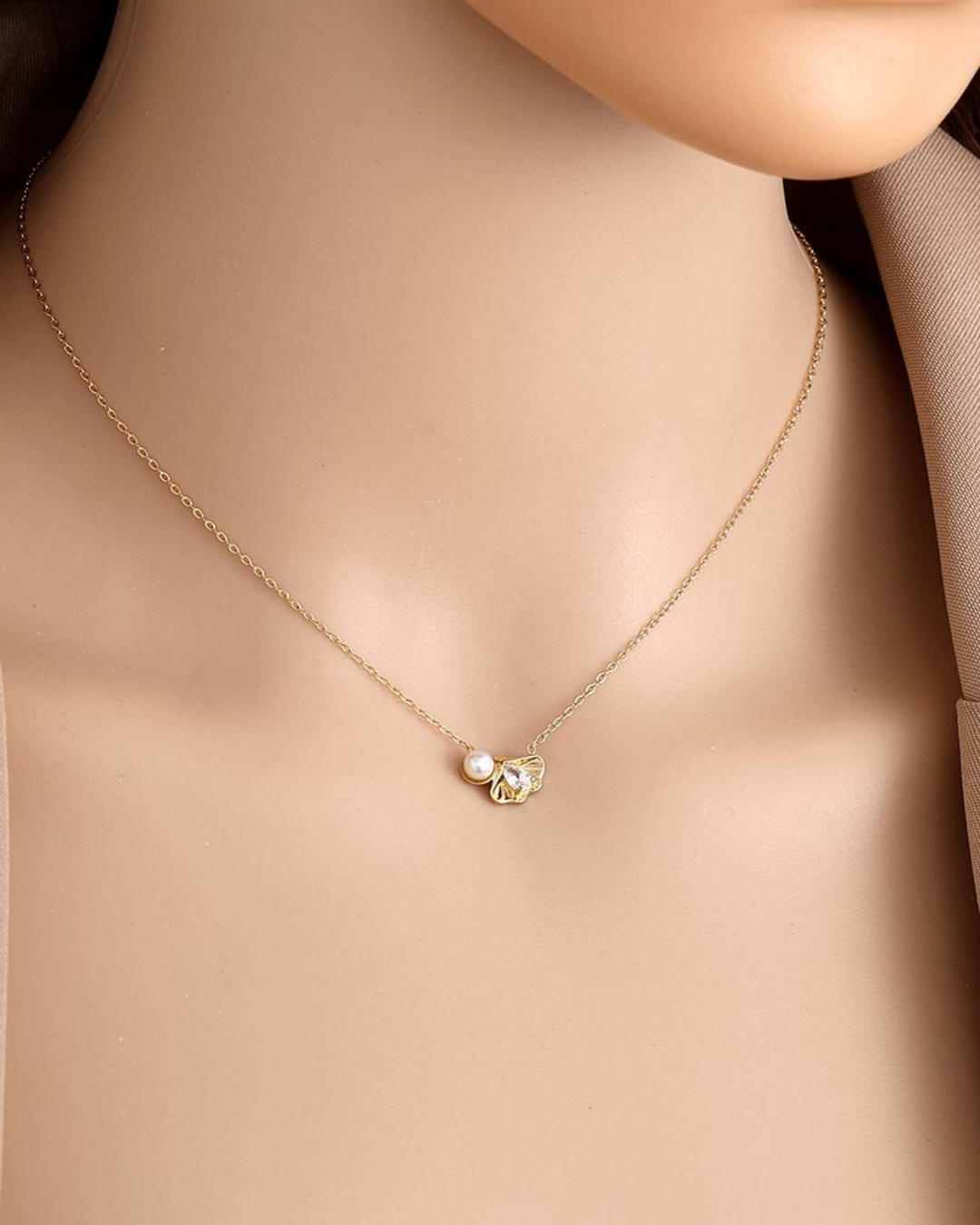 Kette mit Muschel & Perle von Dottilove