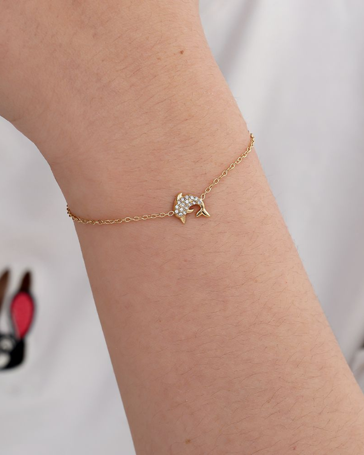 Armband mit Delfin von Dottilove
