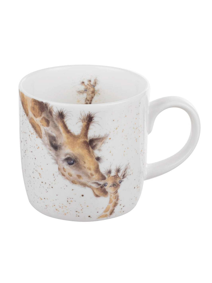 Niedliche Giraffen Tasse mit Mutter und Kind von Wrendale Designs.